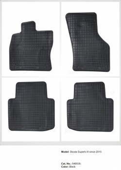 Presuri cauciuc negre Skoda Superb III