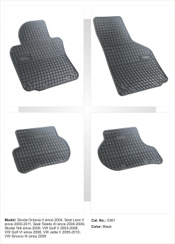 Presuri cauciuc auto dedicate Skoda Octavia II / Yeti, Seat Leon II / Toledo II, VW Golf V / VI, Jetta 2007  /Scirocco 2007 Frogum