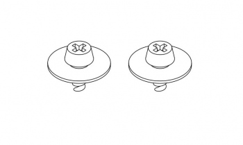 Sisteme de fixare covorase Audi (rotund - surub) Bej