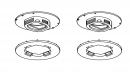 Sistem de fixare covorase Lexus (oval) Bej